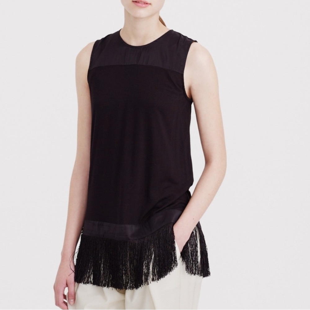 JCrew fringe top sleeveless